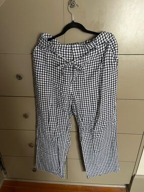 Abercrombie and Fitch Gingham Tie Pants